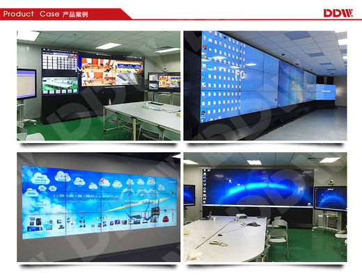 Multi Monitor Control Room Video Wall 55 นิ้วพื้นผิวการควบคุม RS232 DDW-LW550HN16