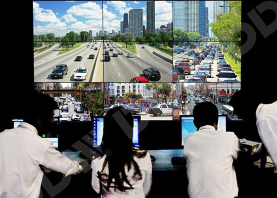 Multi Monitor Control Room Video Wall 55 นิ้วพื้นผิวการควบคุม RS232 DDW-LW550HN16