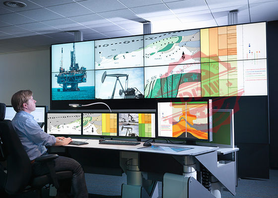 หน้าจอกว้าง 55 นิ้วศูนย์ปฏิบัติการเชิงพาณิชย์แสดงวิดีโอ HDMI DVI VGA สัญญาณเชื่อมต่อ DDW-LW550HN14