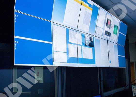 หน้าจอ LED Backlight โค้งวิดีโอ 500 Nits พื้นผิวป้องกันแสงสะท้อน LG Thin Bezel Monitor