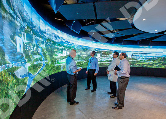 หน้าจอ LED Backlight โค้งวิดีโอ 500 Nits พื้นผิวป้องกันแสงสะท้อน LG Thin Bezel Monitor