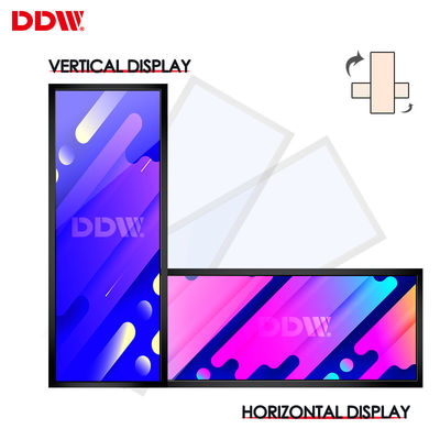 19 24 28 37 43 นิ้วร้านค้าติดผนังชั้นวางแคบหน้าจอโฆษณาแถบยืดจอแสดงผล Lcd