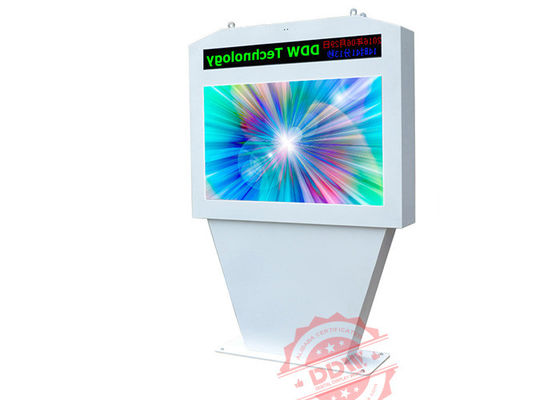 50 นิ้ว Tft ประเภทยืนคนเดียวภายนอก Digital Signage Totem ความละเอียด 1920x1080