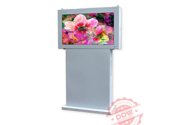 50 นิ้ว Tft ประเภทยืนคนเดียวภายนอก Digital Signage Totem ความละเอียด 1920x1080