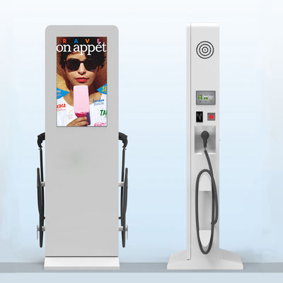 55 นิ้วสีเทาโฆษณาป้ายดิจิตอลสถานีชาร์จรถ DDW-AD5501S 1920x1080 2500nits กันน้ำป้องกันหมอก