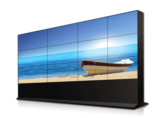 1x3 Lcd Control Room Video Wall 55 นิ้ว Bezel TV บางความคมชัดสูงควบคุม RS232
