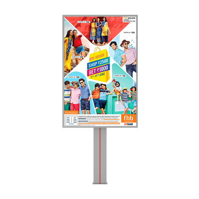 การออกแบบระดับสูง 8000nits กันน้ํา IP65 p6 สแตนเลสภายนอก LED ลงโฆษณา