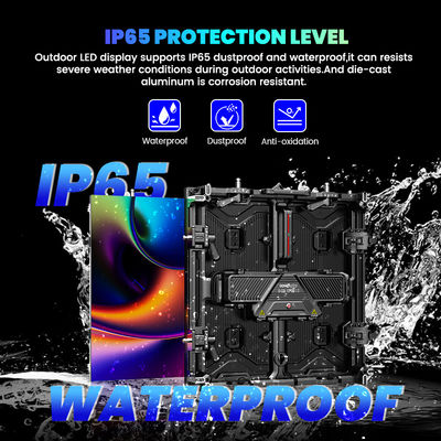 กันน้ํา 500x500 สีเต็ม p3.91 p1.56 P2.604 7680hz แผ่นในภายในภายนอกแสดงผล