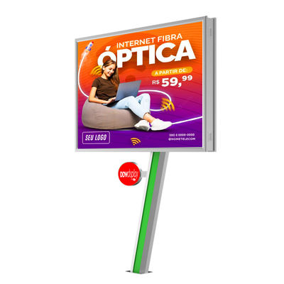 การออกแบบแบบสูงตามสั่ง IP65 กันน้ํา P6 8000nits LED โบลบอร์ดจอโฆษณาภายนอก LED โบลบอร์ด