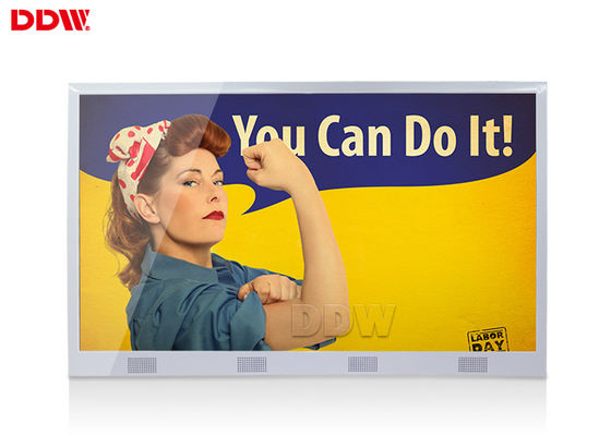 ป้ายอินฟาเรดดิจิตอลติดผนังจำนวน 60 นิ้วเทคโนโลยีขั้นสูง Ir Touch