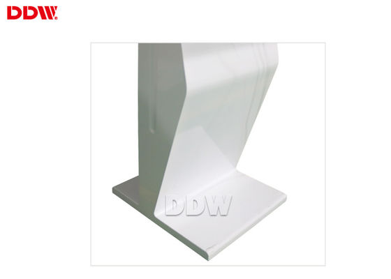 จอแอลซีดีสีขาวหน้าจอสัมผัสป้ายดิจิตอล Kiosk การตรวจสอบด้วยแสงไฟ LED ISO9001 DDW-AD4201TK