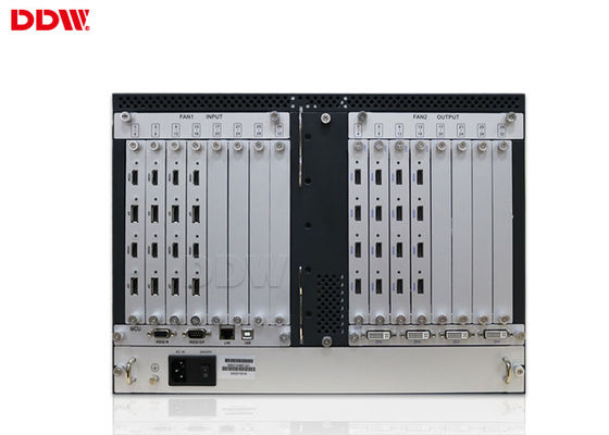 จอแสดงผลเต็มจอหลายตัวควบคุมผนังวิดีโอ HDMI หลายอินเตอร์เฟซ RS232 / DVI / VGA DDW-VPH0304