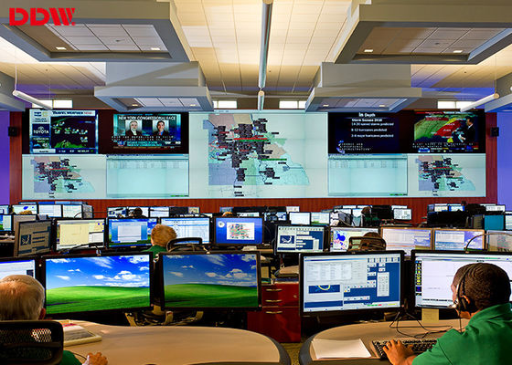 ซัมซุงไร้รอยต่อความปลอดภัยกล้องวงจรปิดวิดีโอผนังจอแอลซีดีขนาด 55 นิ้ว DDW-LW550HN11