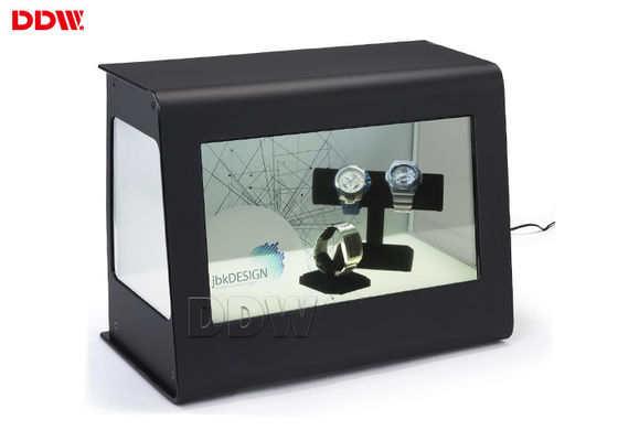 ร้านขายเครื่องสำอาง 43 นิ้ว Kiosk จอแสดงผล LCD แบบโปร่งใสพร้อม 6 คะแนน IR Touch