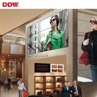 DP Loop Out 55 นิ้ว DDW LCD Video Wall ความสว่างสูง 500 Nits เชิงพาณิชย์