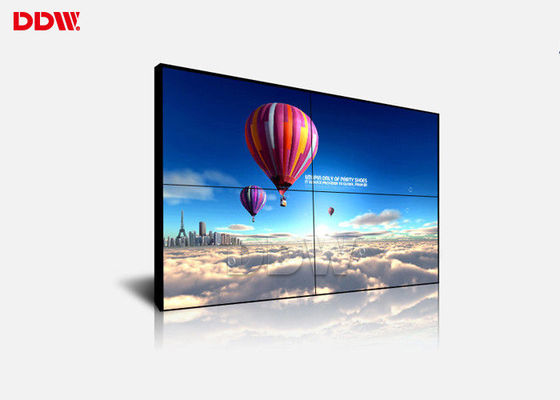โครงสร้างที่ยืดหยุ่น 3.5 มม. DDW LCD Video Wall รองรับพอร์ตสัญญาณที่หลากหลาย