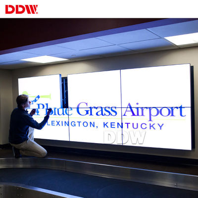 โอเพ่นซอร์ส 3x2 Video Wall 5.3mm Splice Screen Function จอแสดงผลแบบ Thin Bezel