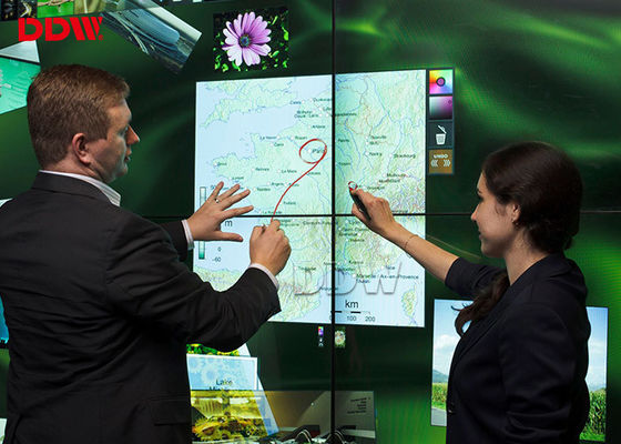 โอเพ่นซอร์ส 3x2 Video Wall 5.3mm Splice Screen Function จอแสดงผลแบบ Thin Bezel