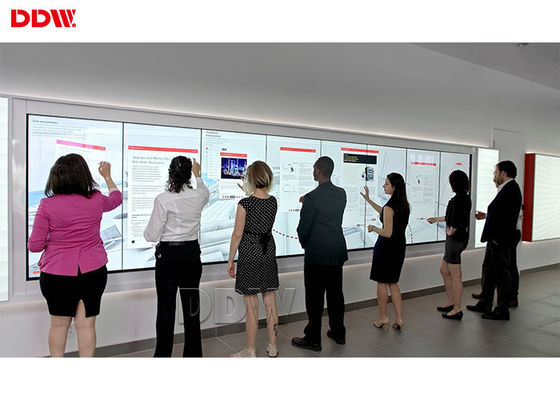 FHD 55 "LCD Video Wall ไร้รอยต่อ / Interactive Wall Display 500 Nits