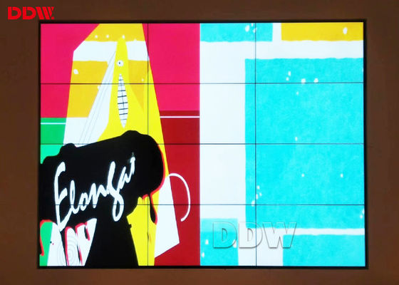 ผนังวิดีโอทีวีหลายแบบติดผนัง / ผนังวิดีโอไร้กรอบหลายสี