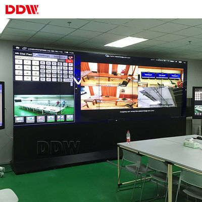 3.5 Mm 2x2 CCTV Video Wall 55 นิ้ว AC100 ~ 240V สำหรับศูนย์ตรวจสอบสัญญาณเตือนไฟไหม้