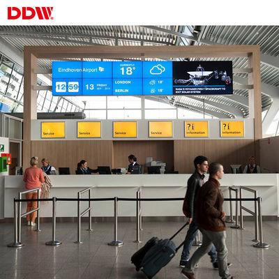 HD 55 "LCD 2x3 Video Wall, ความละเอียดทางกายภาพ 1920x1080 ห้องประชุม Video Wall