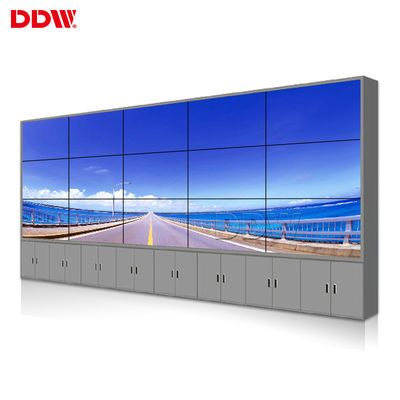 ศูนย์ปฏิบัติการ CCTV Video Wall 5.3mm 500nits Splice Screen Function Thin Bezel TV