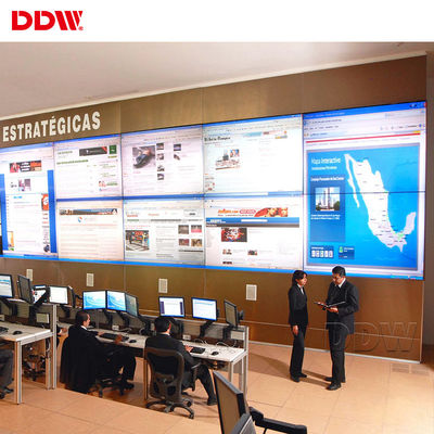 ผนังวิดีโอความปลอดภัย 46 นิ้ว HD LCD 1920x1080 RJ45 ห่วงโซ่เดซี่โซ่ขอบแคบพิเศษ