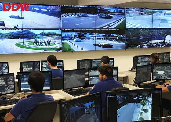 ระบบแสดงผลวิดีโอบนผนัง 9 หน้า / การแสดงห้องควบคุมระยะไกล