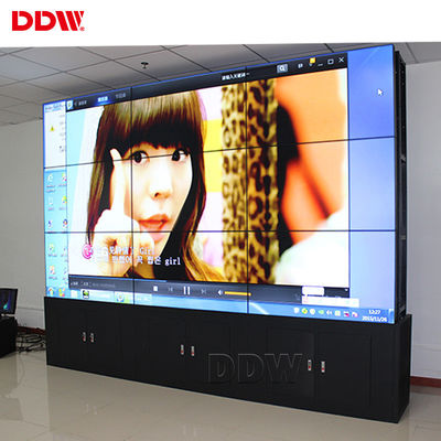 โครงสร้างที่ยืดหยุ่น 46 จอแสดงผล LCD Video Wall พร้อมฝาแคบพิเศษ 3.5 มม