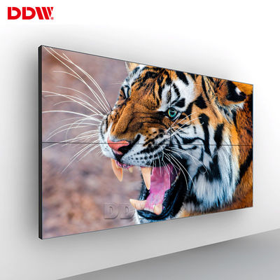 โฆษณา LCD Video Wall Display Digital ความสว่าง 500 Nits พร้อมพัดลมเสียงรบกวนต่ำ
