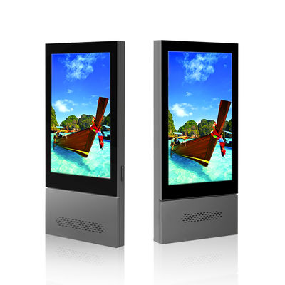 65 นิ้ว Outdoor All aluminum ความสว่างสูง Digital Signage