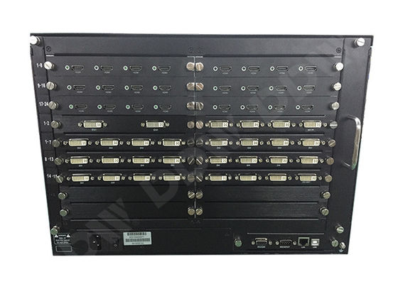 ตัวประมวลผลผนังวิดีโอ 3x2 ความปลอดภัยกล้องวงจรปิดระบบ Windows VGA DVI HDMIx2 1920X1080p
