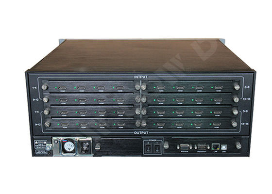 ตัวประมวลผลผนังวิดีโอ 3x2 ความปลอดภัยกล้องวงจรปิดระบบ Windows VGA DVI HDMIx2 1920X1080p
