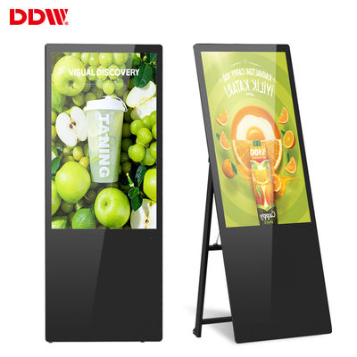 โปสเตอร์ดิจิตอลแบบพกพาป้ายจอแอลซีดี android kiosk เครื่องเล่นโฆษณาอัจฉริยะหน้าจอบอร์ดป้ายดิจิตอลและจอแสดงผล