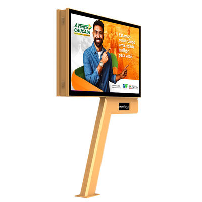 ดีไซน์ระดับสูง 8000nits p6 หน้า IP65 สแตนเลส LED screen ปรับน้ําป้ายโฆษณาภายนอก