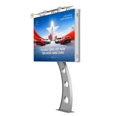 P6 8000nits เหล็ก IP65 กันน้ํา ดิจิตอลอิเล็กทรอนิกส์โฆษณาภายนอก LED โบลบอร์ด
