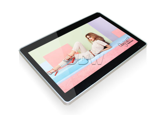 จอแสดงผลดิจิตอล TCP / IP LCD แสดงผลป้ายโฆษณาสนับสนุนสัมผัสเดียว