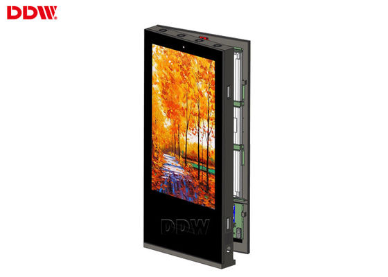จอแสดงผลป้ายดิจิตอลในร่มสองด้าน 98 นิ้วใบรับรอง FCC / RoHS DDW-AD9801S