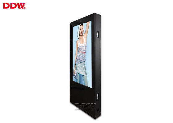 จอแสดงผลป้ายดิจิตอลในร่มสองด้าน 98 นิ้วใบรับรอง FCC / RoHS DDW-AD9801S