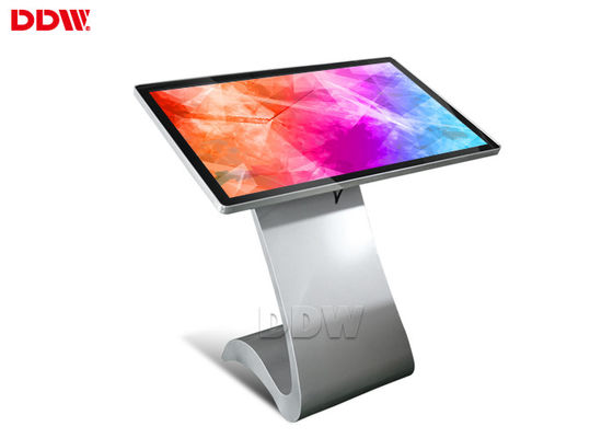 42 Touch Screen Kiosk Monitor totem display, 500cd / m2 ISO9001 SD card หรือพอร์ต USB ที่เครื่องเล่นเดียว DDW-AD4201TK