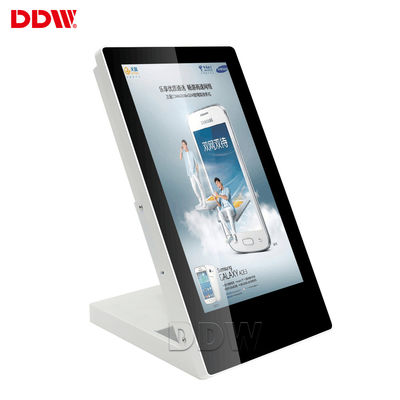700 Nits Touch Screen Digital Signage 15.6 '' Table Top Advertising Display สำหรับ Cafe