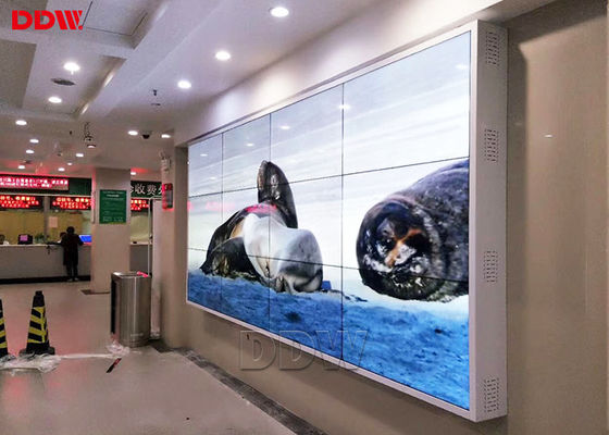 ผนังหน้าจอ LCD แบบฝาแคบ 3.5 มม. / จอแสดงผล LCD Video Wall แบบกำหนดเอง