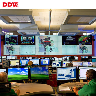 จอแสดงผล IP Video Wall Matrix แนวตั้งรองรับภาพหน้าจอขนาดใหญ่ตรึง 12W / ช่อง