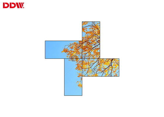 ผนังวิดีโอศิลปะกลางแจ้งในร่ม / ผนังวิดีโอไร้รอยต่อแสดง 350-700 Nits