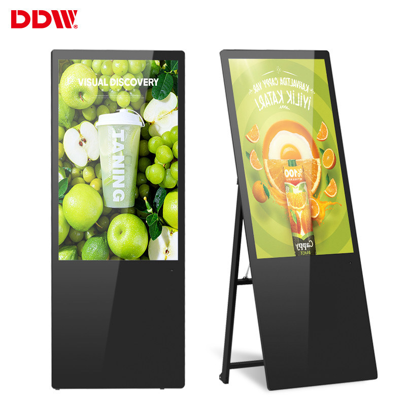 โปสเตอร์ดิจิตอลแบบพกพาป้ายจอแอลซีดี android kiosk เครื่องเล่นโฆษณาอัจฉริยะหน้าจอบอร์ดป้ายดิจิตอลและจอแสดงผล